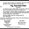 Petri Kurt Karl 1912-1986 Todesanzeige